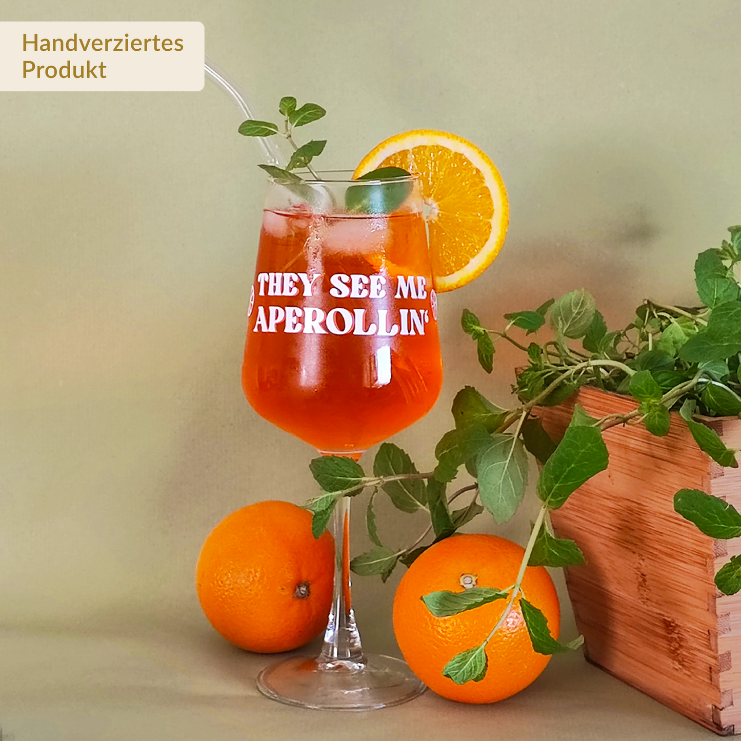 Aperol-Glas "Aperollin'", 490 ml