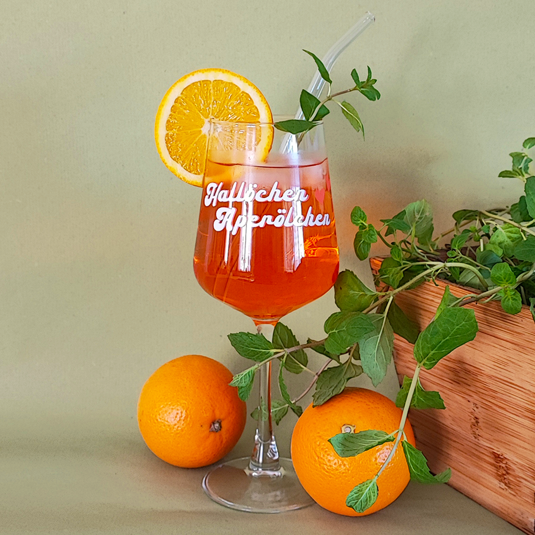 Aperol-Glas "Hallöchen Aperölchen", 430 ml