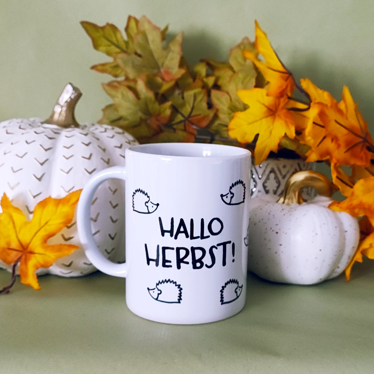 Tasse "Hallo Herbst", 350 ml (spülmaschinenfest)