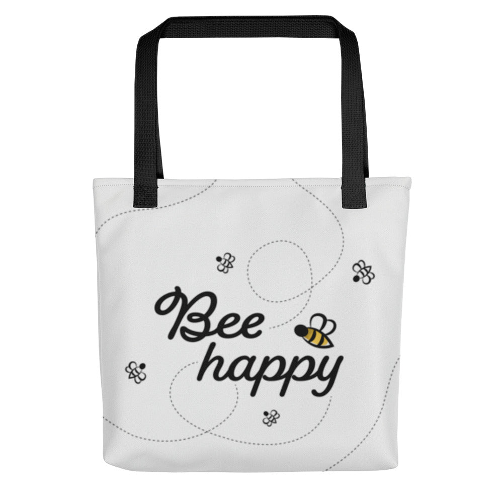 Stofftasche "Bee happy", 38,1 x 38,1 cm